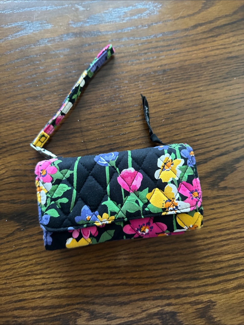 Vera Bradley Quilted Floral Wristlet Wallet